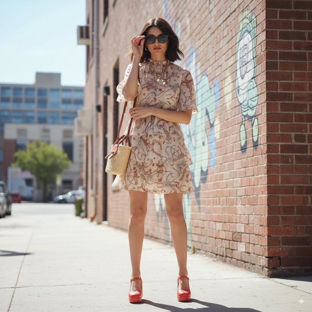 NWT Fame and Partners The Lorena Dress